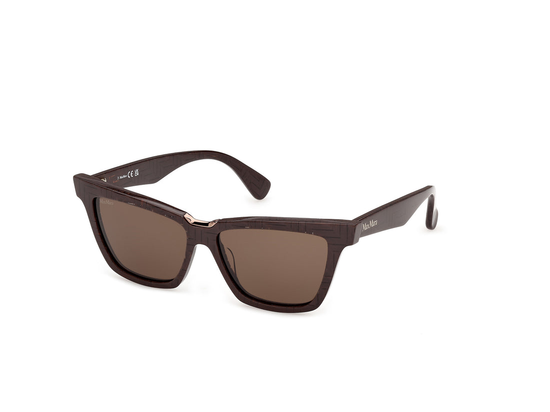 Solbriller maxmara mm0212 50e marron cat eye femenino størrelse 54mm - Hovedvisning