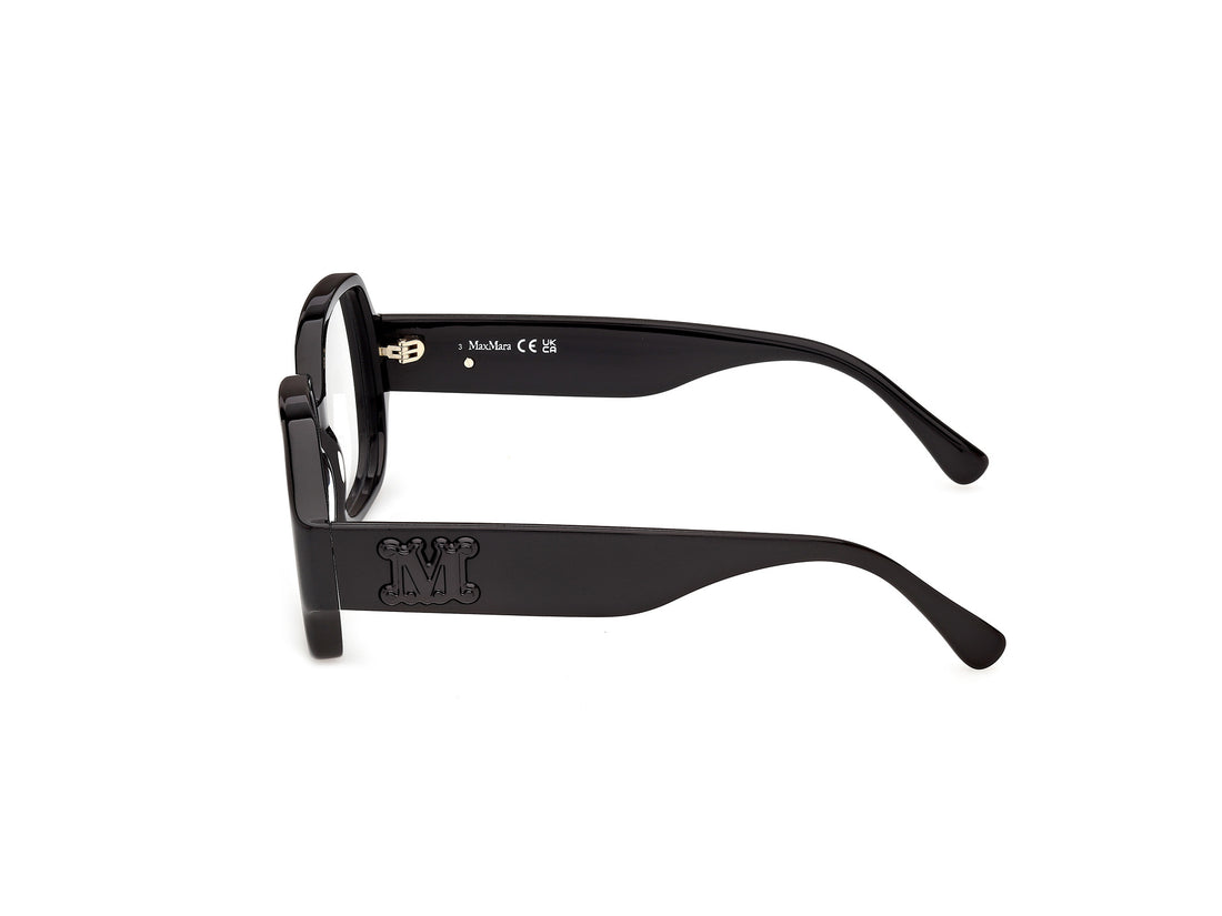 Briller maxmara mm5252 001 negro geometric femenino størrelse 54mm - Detaljeret visning
