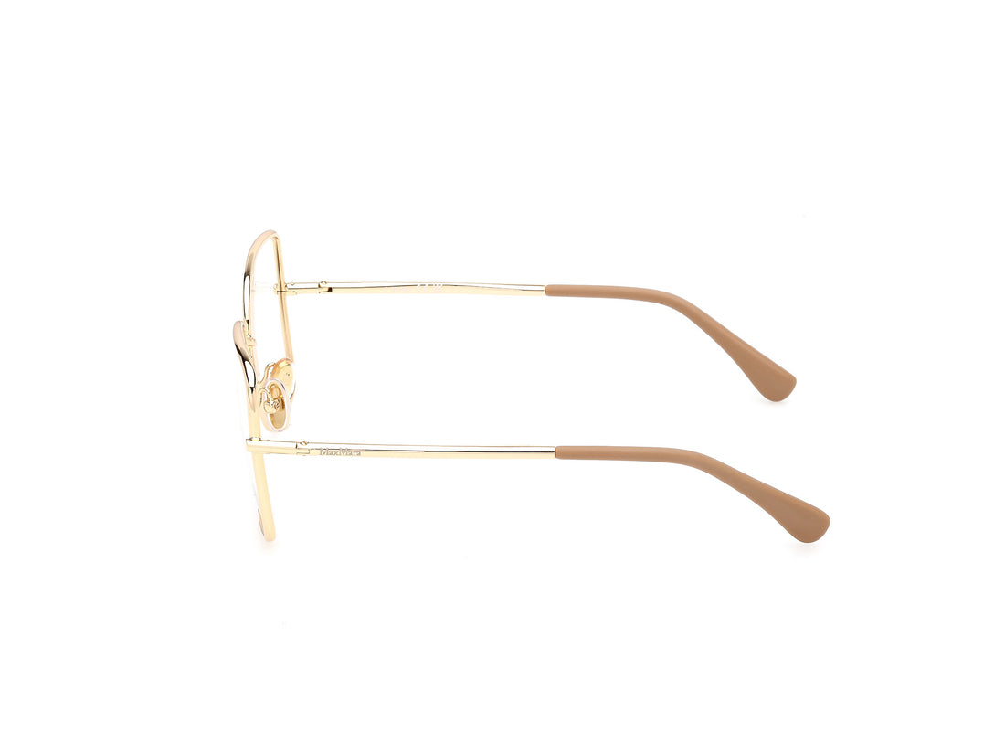 Briller maxmara mm5257 030 dorado square femenino størrelse 54mm - Detaljeret visning