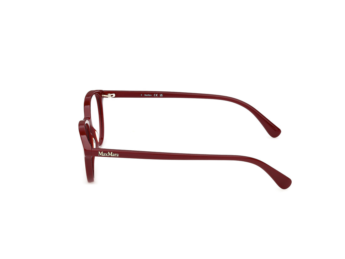 Briller maxmara mm5265 069 rojo round femenino størrelse 54mm - Detaljeret visning