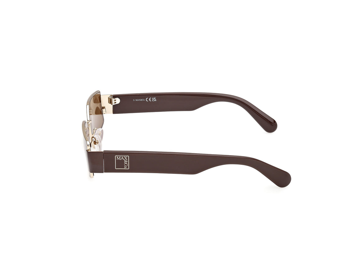 Occhiali da sole max &co mo0128 32j dorado rectangular femenino taglia 56mm - Vista dettagliata