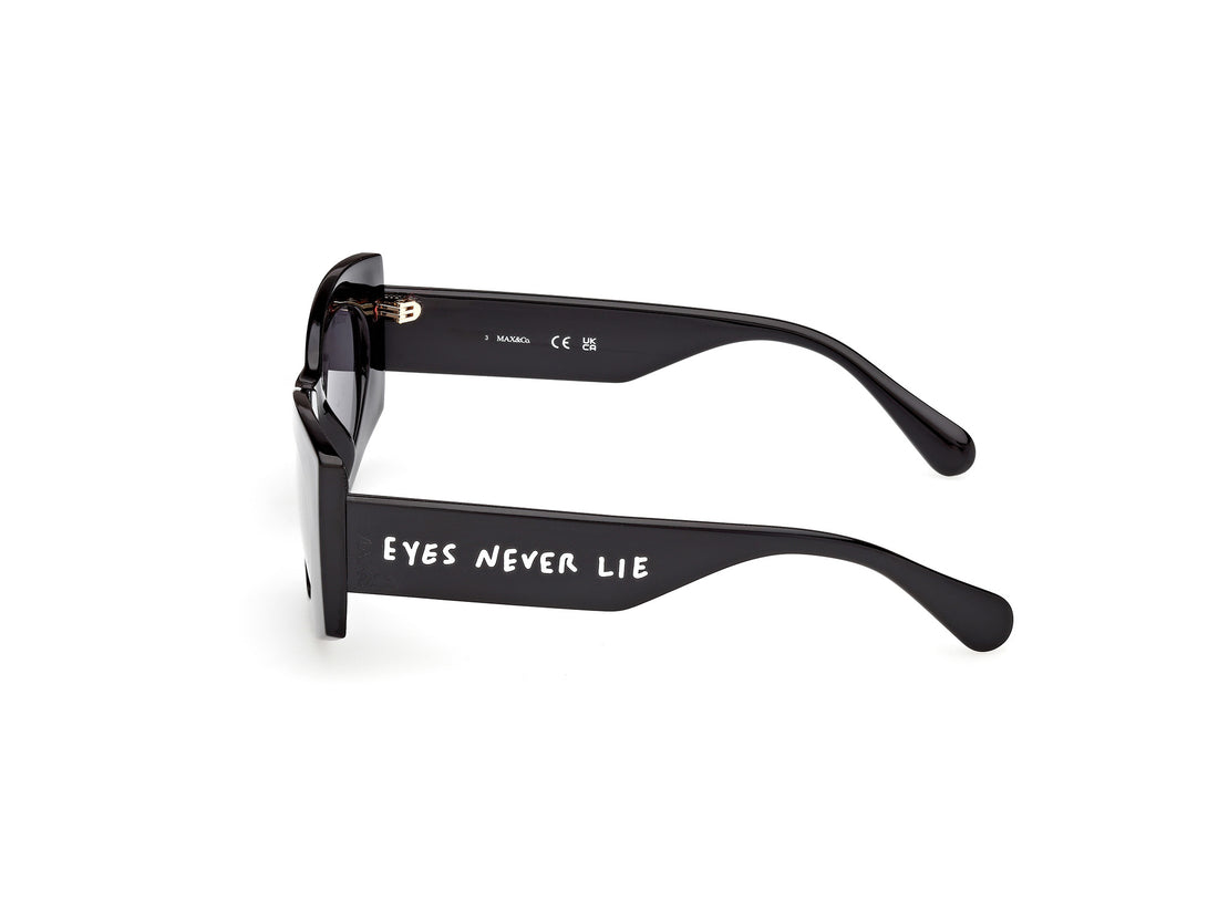 Gafas de sol max &co mo0131 01a negro geometric femenino talla 52mm - Vista de detalle