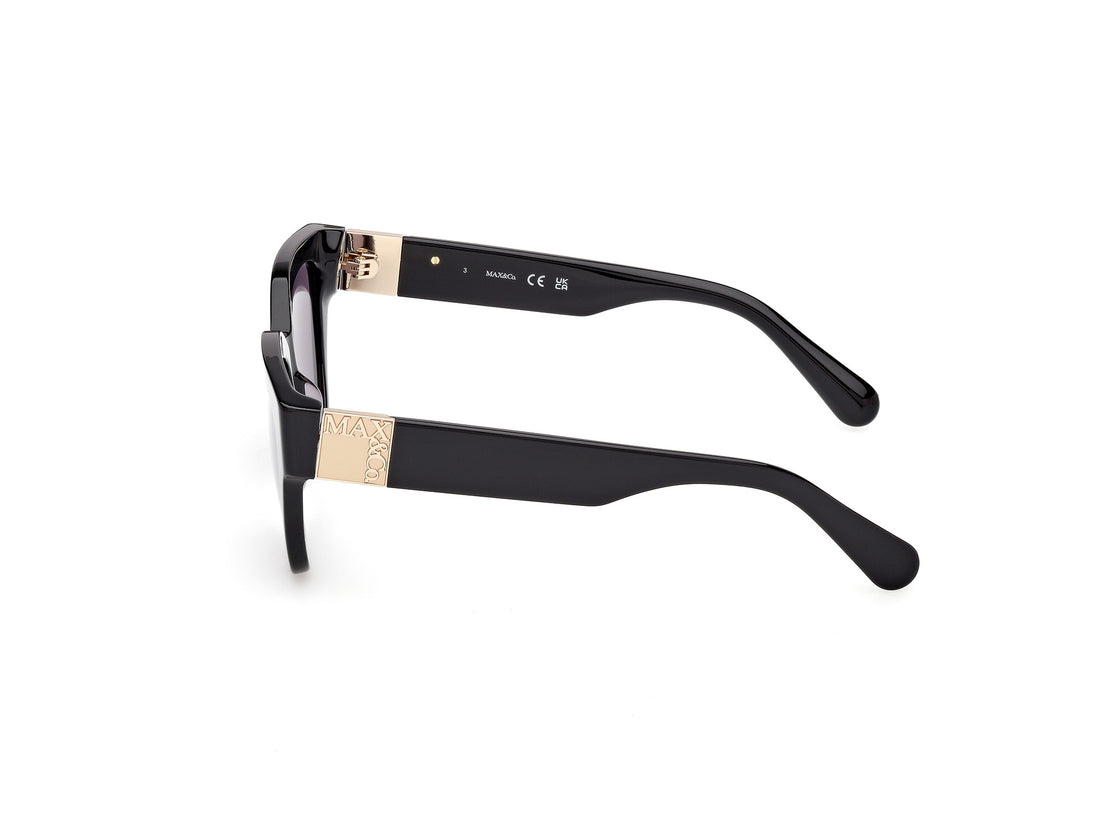 Gafas de sol max &co mo0138 01a negro rectangular femenino talla 52mm - Vista de detalle