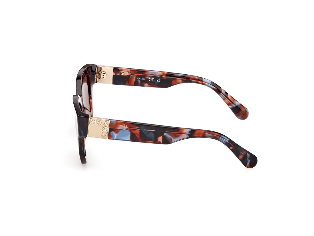 Gafas de sol max &co mo0138 54e havana rectangular femenino talla 52mm - Vista de detalle