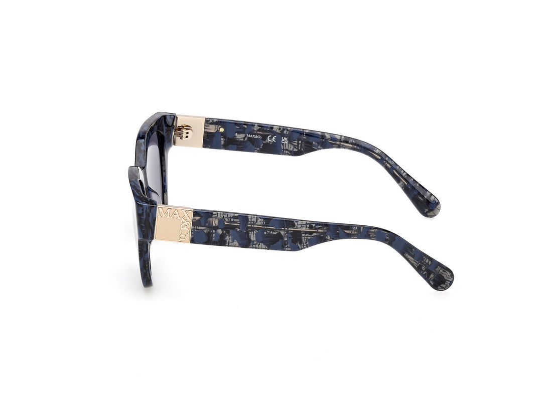 Gafas de sol max &co mo0138 92v azul rectangular femenino talla 52mm - Vista de detalle