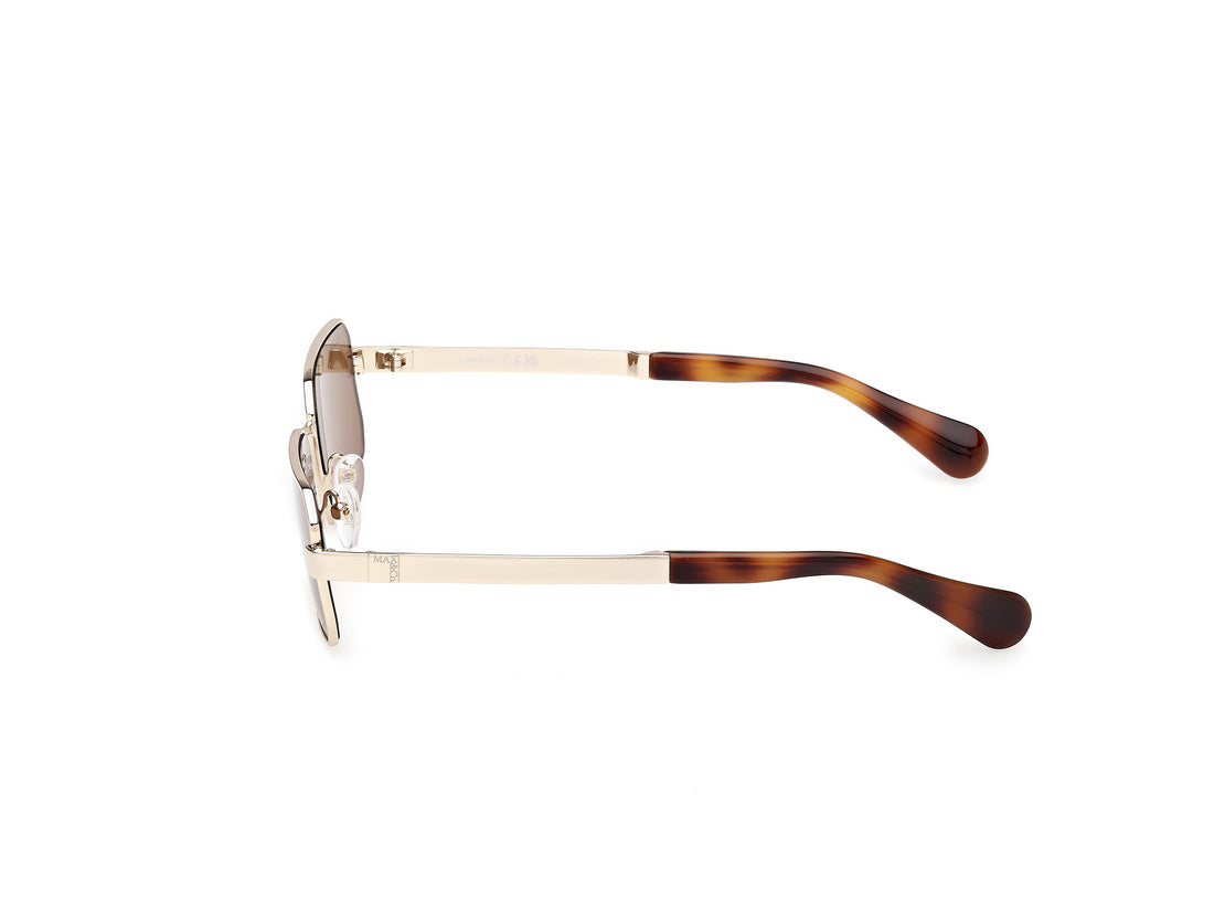 Gafas de sol max &co mo0140 32j dorado rectangular femenino talla 53mm - Vista de detalle