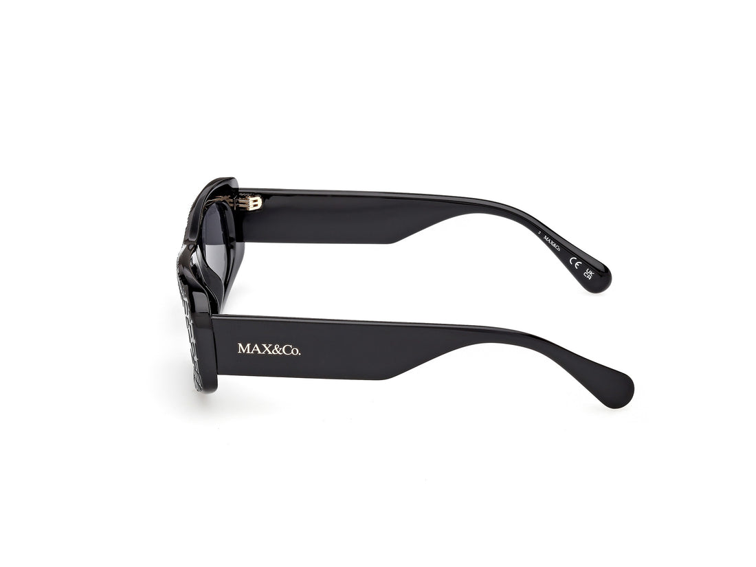Gafas de sol max &co mo0142 01a negro rectangular femenino talla 53mm - Vista de detalle