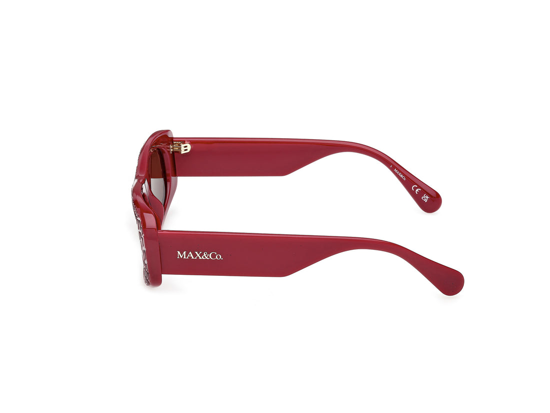 Gafas de sol max &co mo0142 69e burdeos rectangular femenino talla 53mm - Vista de detalle
