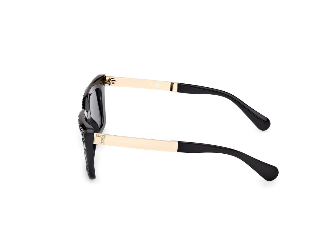 Gafas de sol max &co mo0143 01a negro square femenino talla 52mm - Vista de detalle