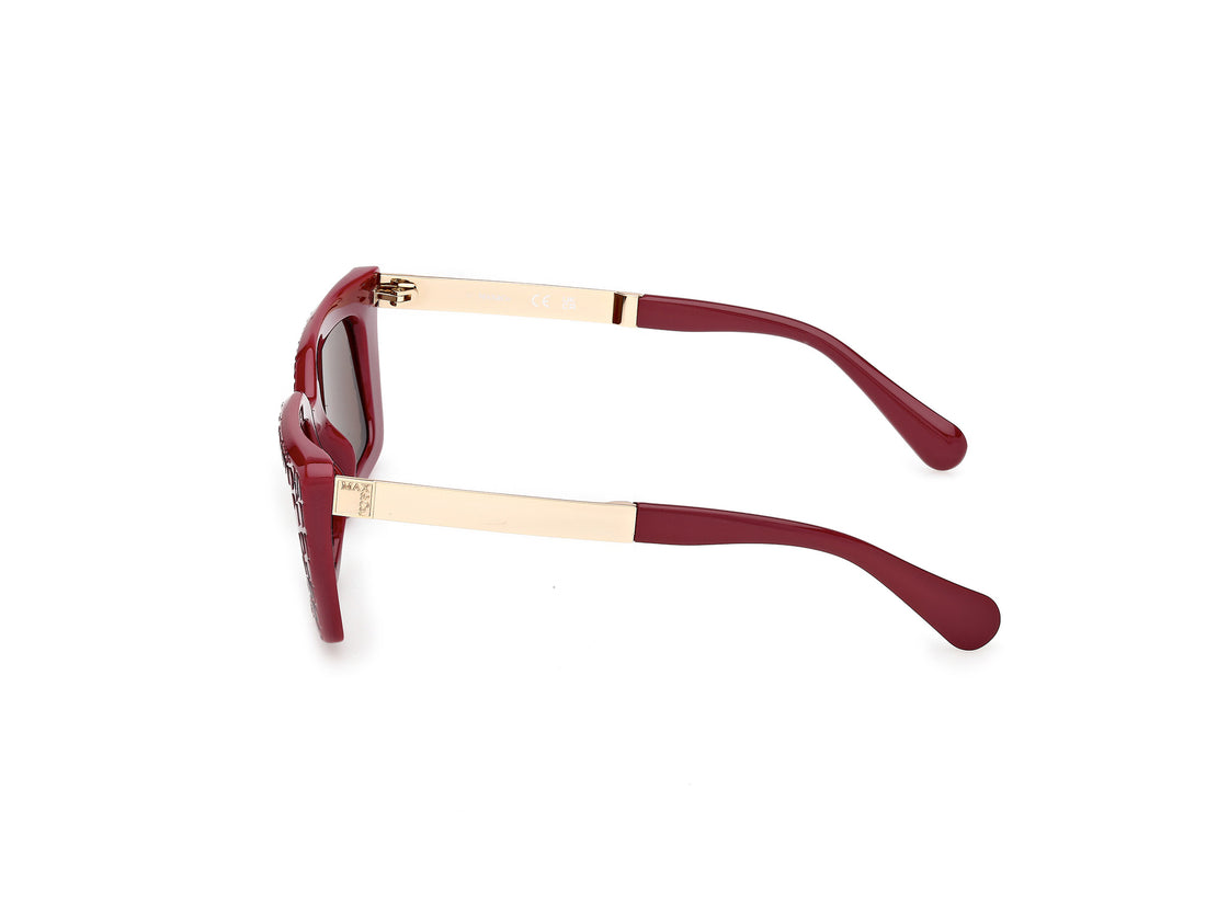 Gafas de sol max &co mo0143 69e burdeos square femenino talla 52mm - Vista de detalle