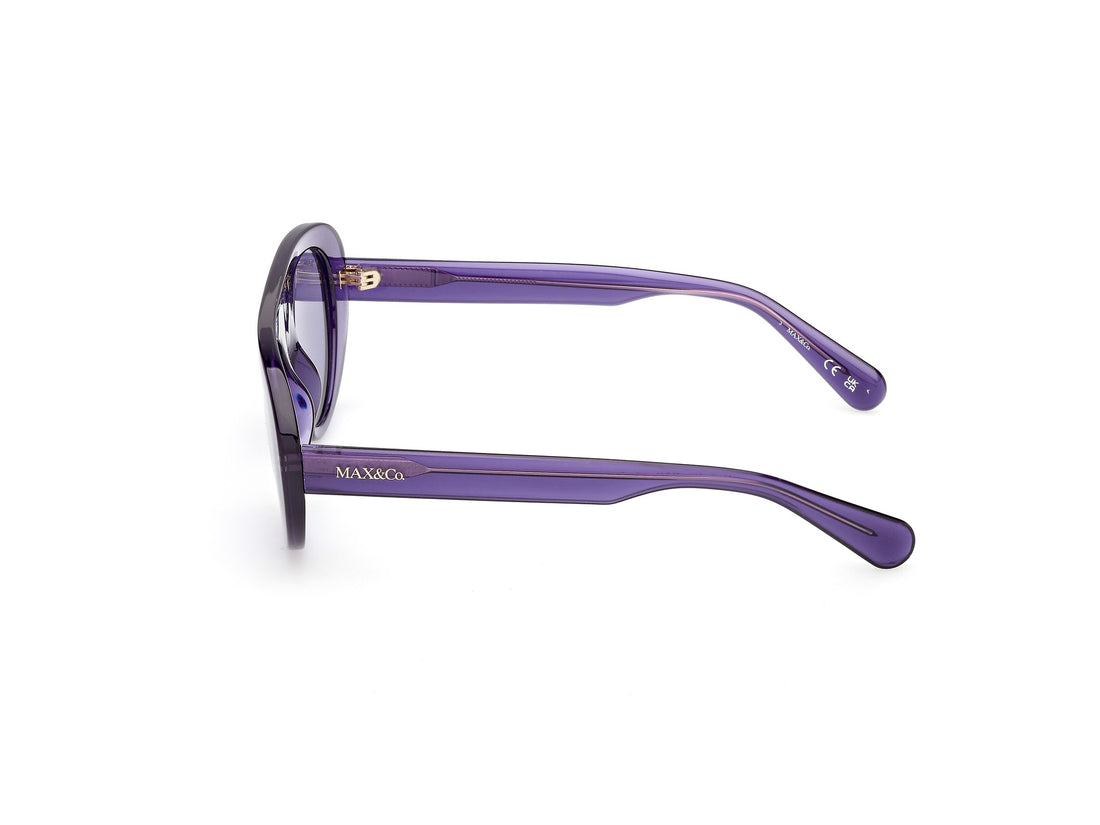 Gafas de sol max &co mo0148 81y violeta round femenino talla 52mm - Vista de detalle