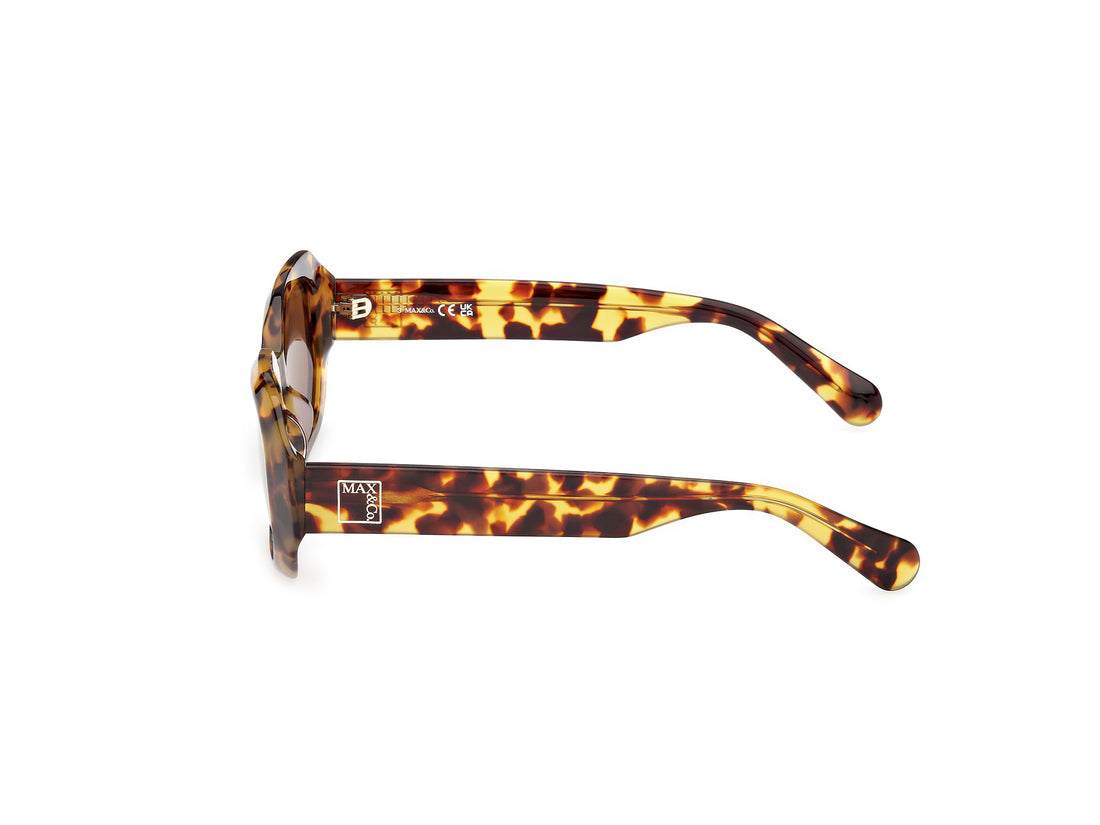Gafas de sol max &co mo0152 53e havana geometric femenino talla 52mm - Vista de detalle