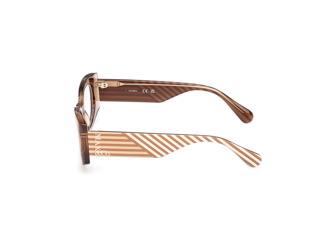 Occhiali da vista max &co mo5184 057 beige geometric femenino taglia 51mm - Vista dettagliata