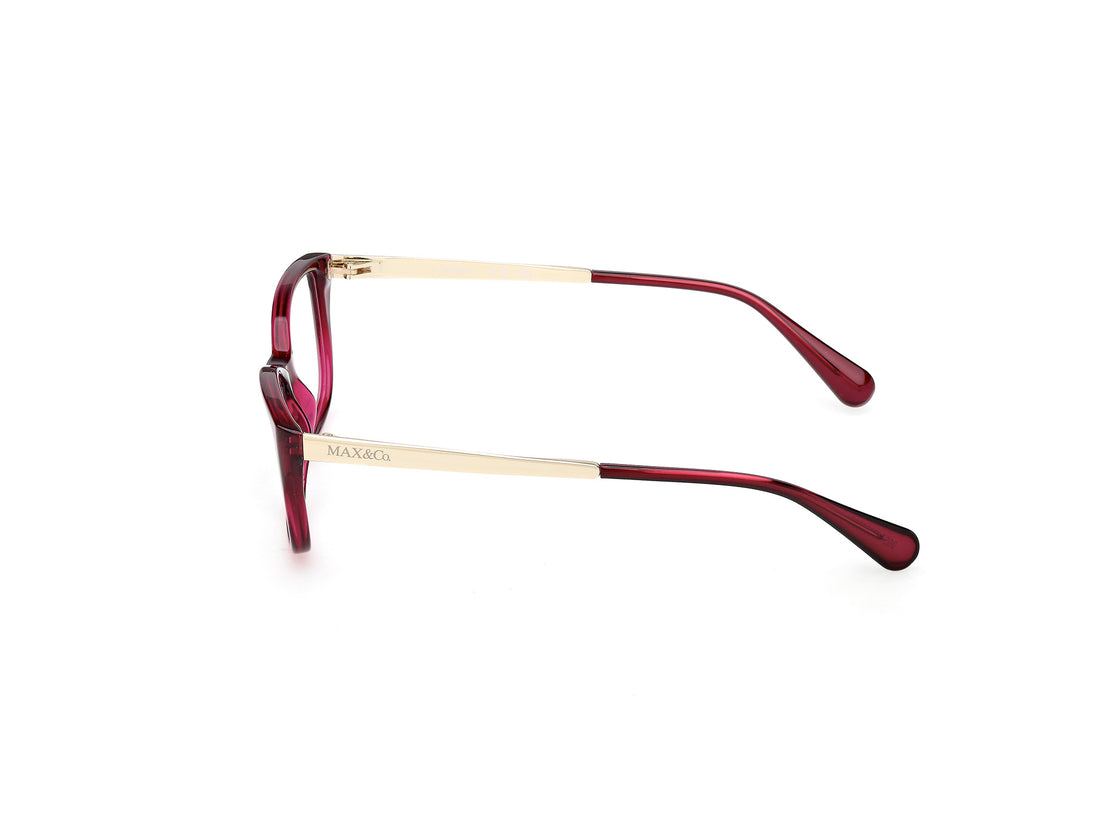 Gafas graduadas max &co mo5201 069 burdeos rectangular femenino talla 54mm - Vista de detalle