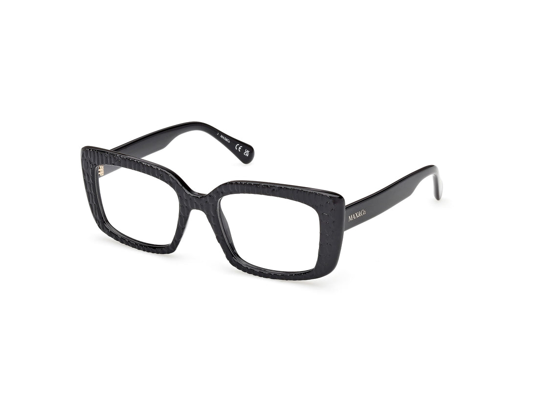 Prescription glasses max &co mo5206 001 negro square femenino size 52mm - Main view