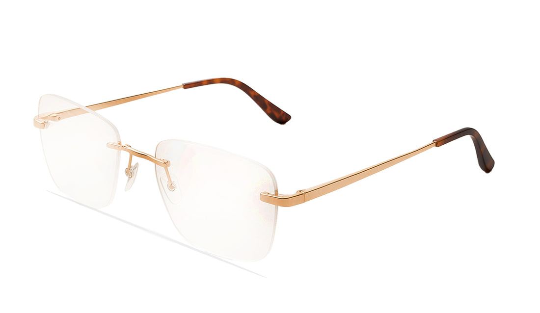 Óculos graduados greyhounders nagare rose gold dorado square unisex tamanho 56mm - Vista principal