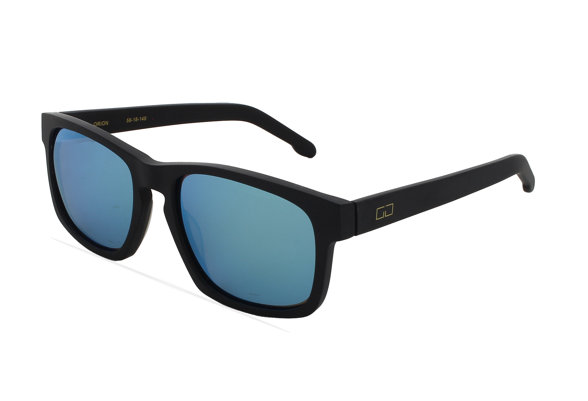 GREYHOUNDERS ORION MATTE BLACK / BLUE MIRROR 58