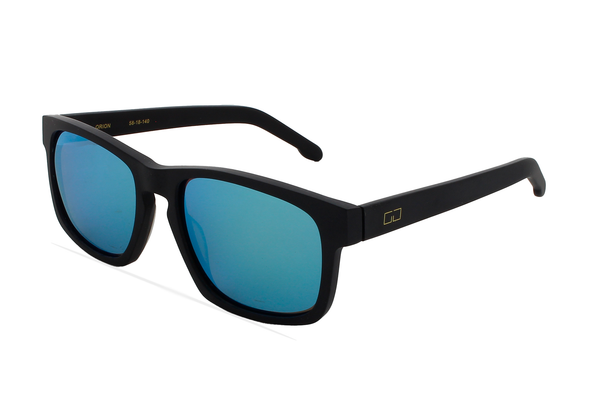 GREYHOUNDERS ORION MATTE BLACK / BLUE MIRROR 58