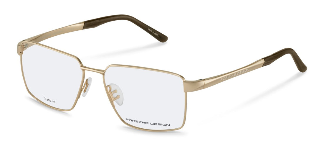 Occhiali da vista porsche design p81004 b000 dorado square masculino taglia 59mm - Vista principale