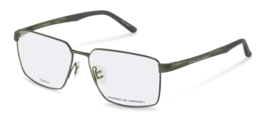 Occhiali da vista porsche design p81004 d000 verde square masculino taglia 56mm - Vista principale