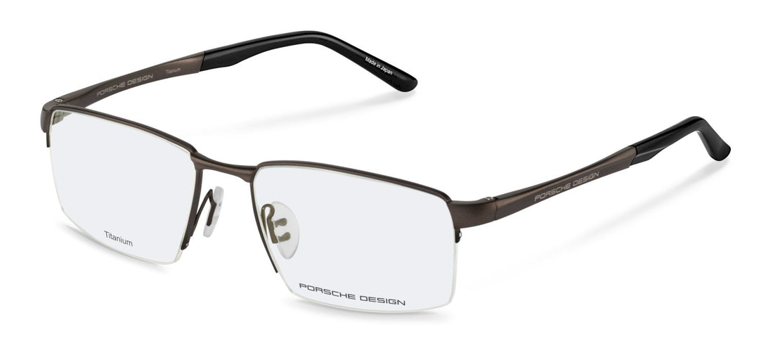 Occhiali da vista porsche design p81005 d000 marron square masculino taglia 55mm - Vista principale