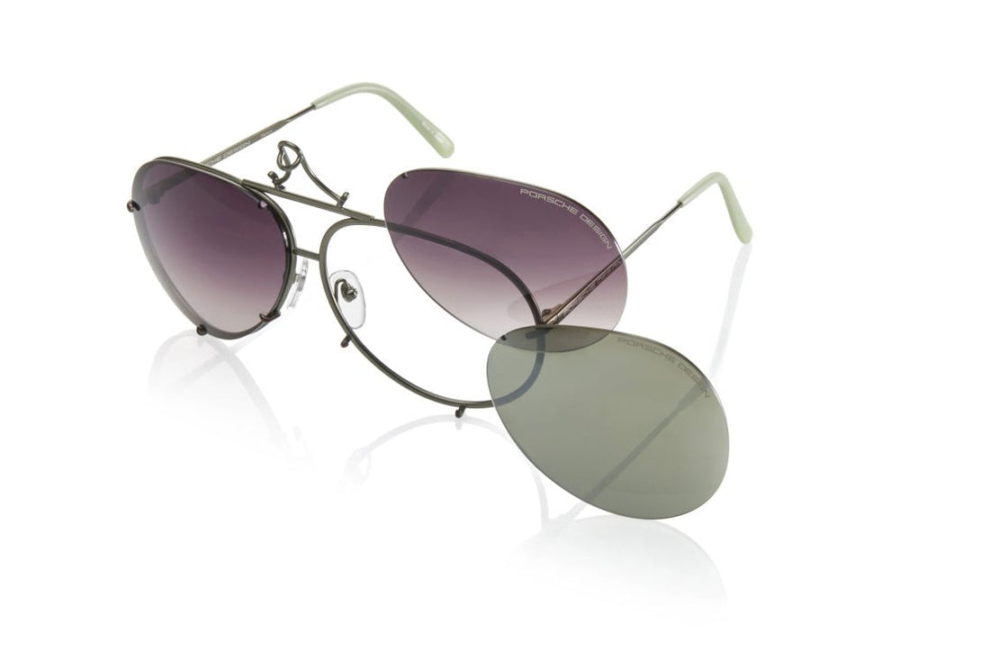 Okulary przeciwsłoneczne porsche design p8478 g155 verde aviator unisex rozmiar 69mm - Widok główny