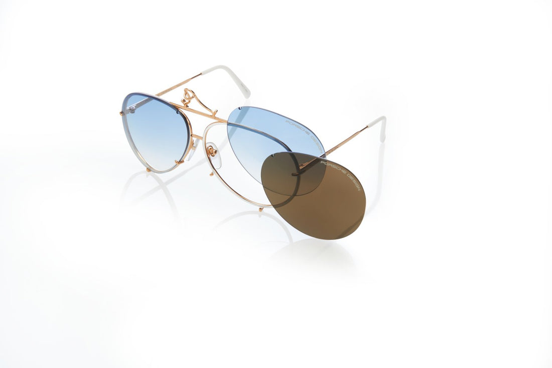 Sunglasses porsche design porsche p8478 w dorado aviator unisex size 63mm - Main view
