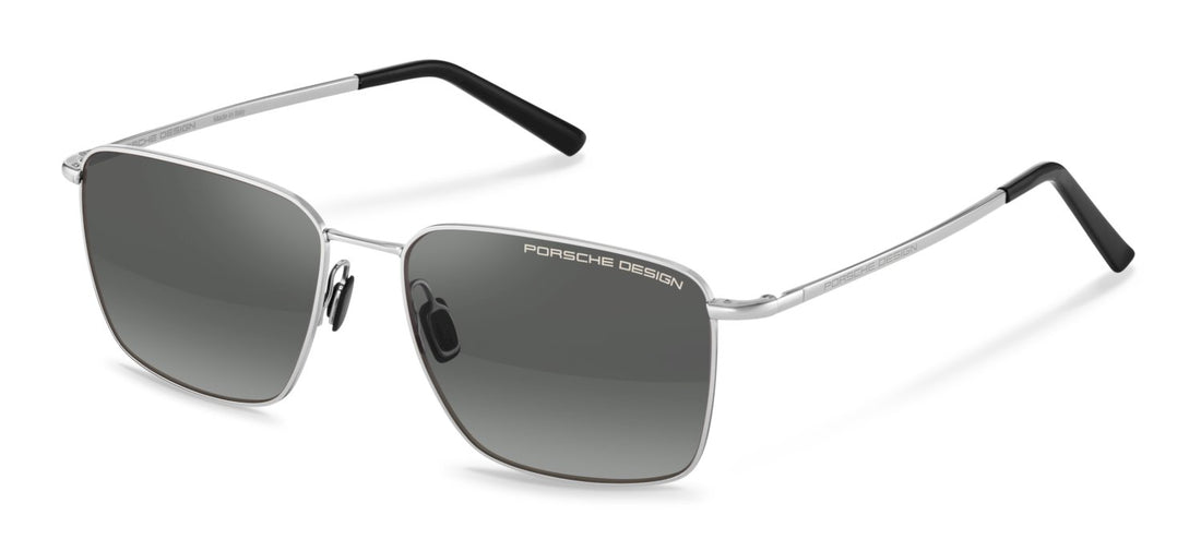 Sunglasses porsche design p86001 b566 plateado square masculino size 58mm - Main view