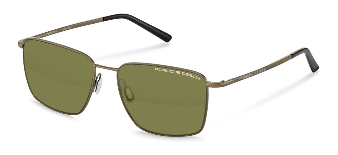 Sunglasses porsche design p86001 d457 marron square masculino size 58mm - Main view