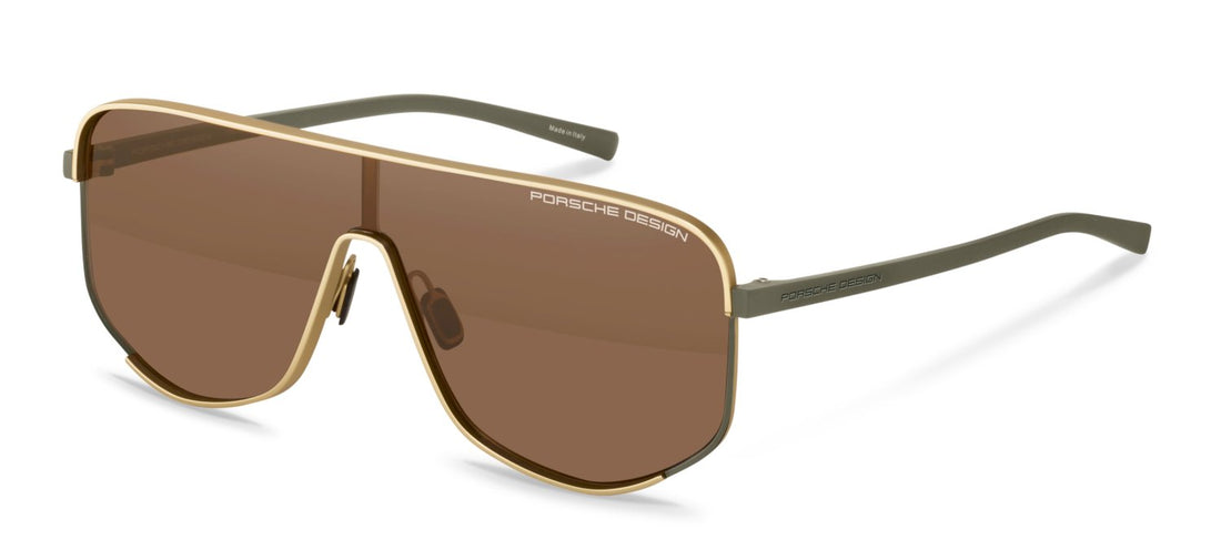 Sunglasses porsche design p86007 b805 dorado shield masculino size 99mm - Main view