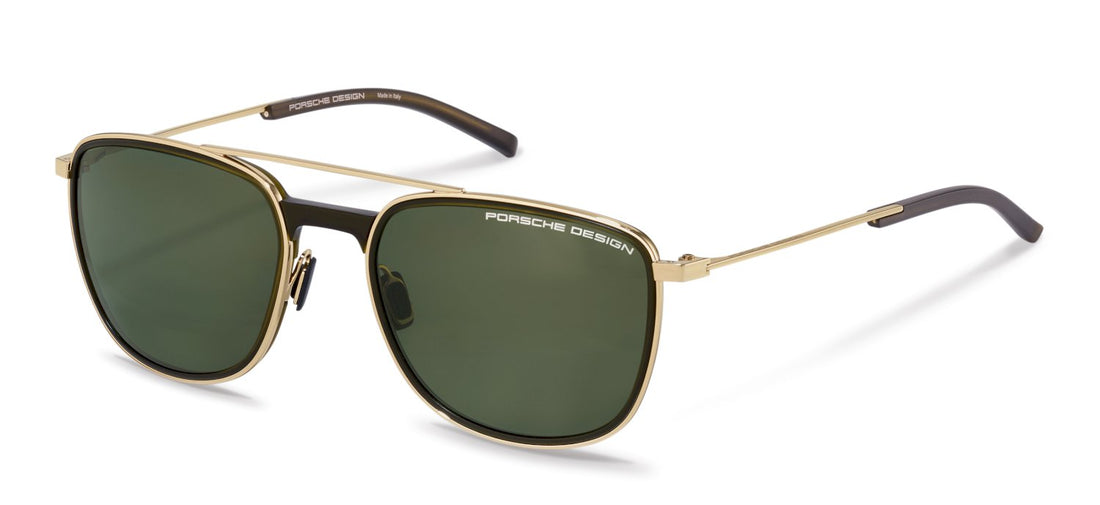 Sunglasses porsche design porsche p8690 b dorado square masculino size 57mm - Main view