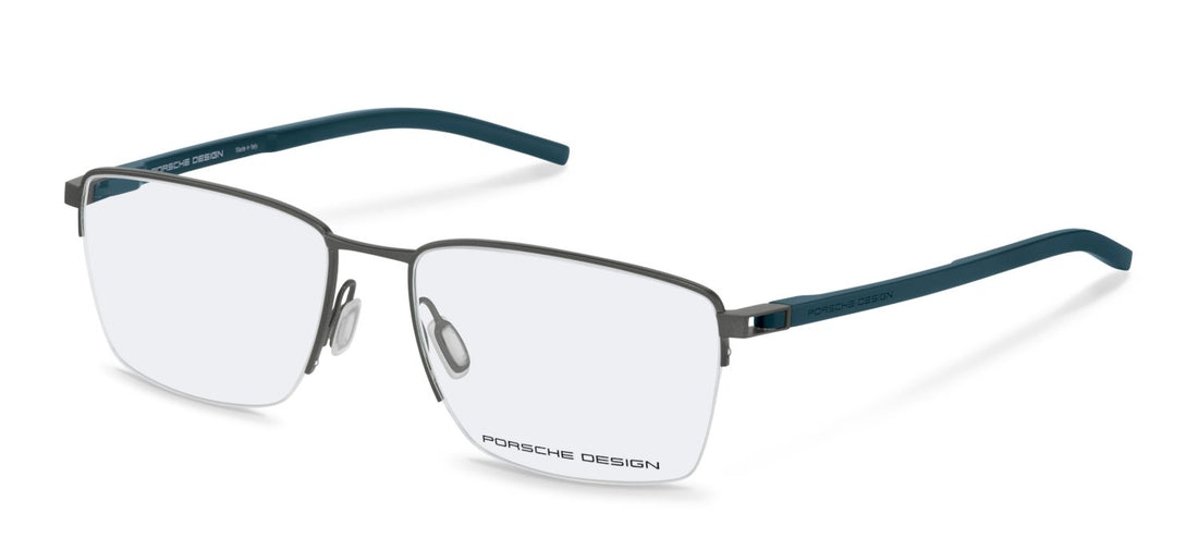 Prescription glasses porsche design porsche p8757 c000 gris square masculino size 55mm - Main view