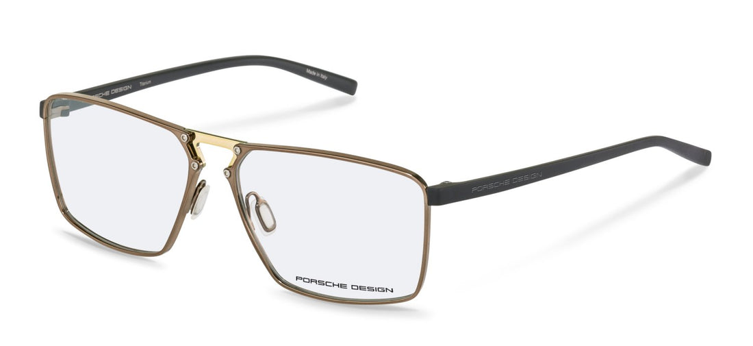 Prescription glasses porsche design porsche p8764 d000 marron rectangle masculino size 58mm - Main view