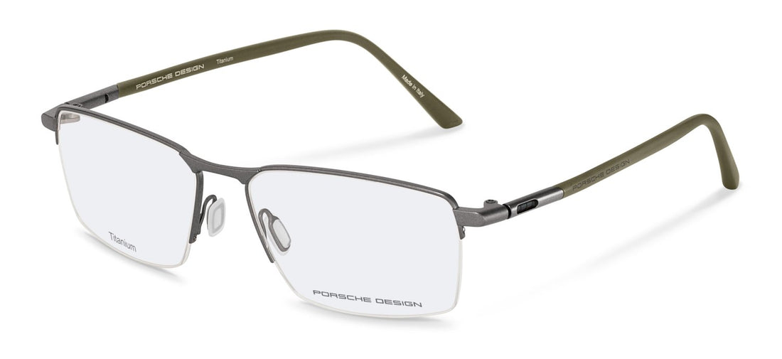 Prescription glasses porsche design porsche p8765 c000 gris square masculino size 57mm - Main view