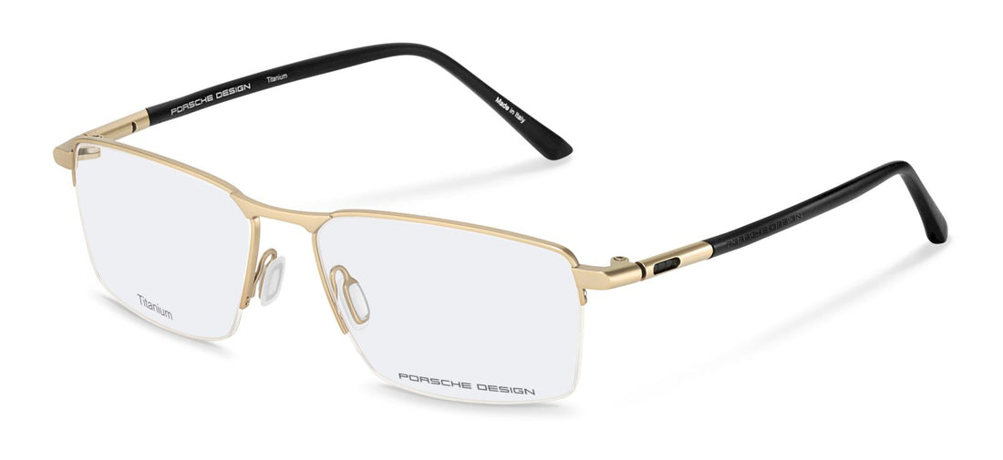 Prescription glasses porsche design porsche p8765 d000 dorado square masculino size 55mm - Main view