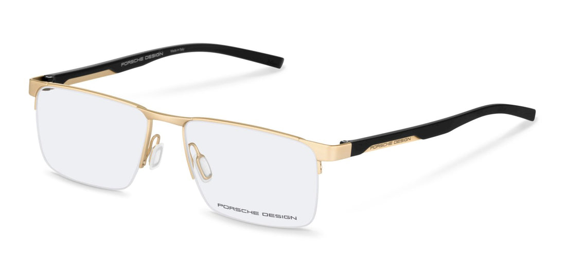 Prescription glasses porsche design porsche p8775 b000 dorado square masculino size 57mm - Main view