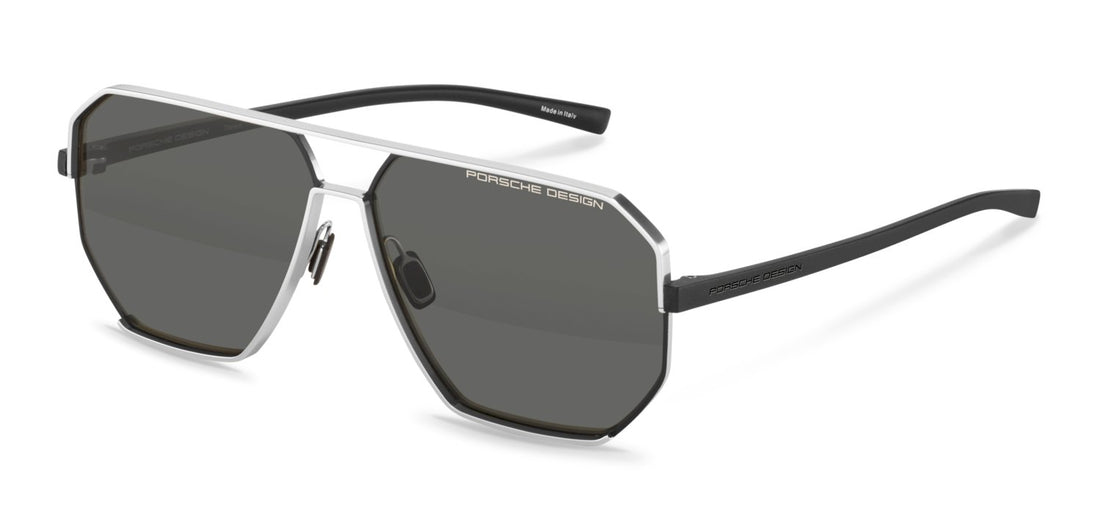 Sunglasses porsche design p8995 c418 plateado navigator masculino size 63mm - Main view