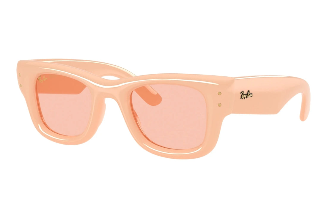Sunglasses ray-ban rb4940 wayfarer puffer 687584 beige square unisex size 47mm - Main view