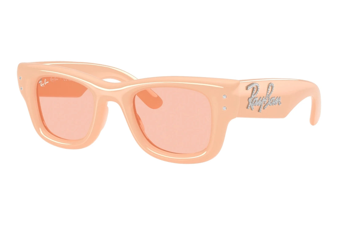 Sunglasses ray-ban rb4940b wayfarer puffer 688884 beige square unisex size 47mm - Main view