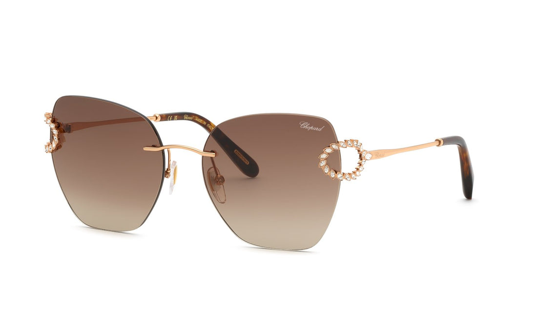 Occhiali da sole chopard schm14s 08fc dorado geometric femenino taglia 57mm - Vista principale