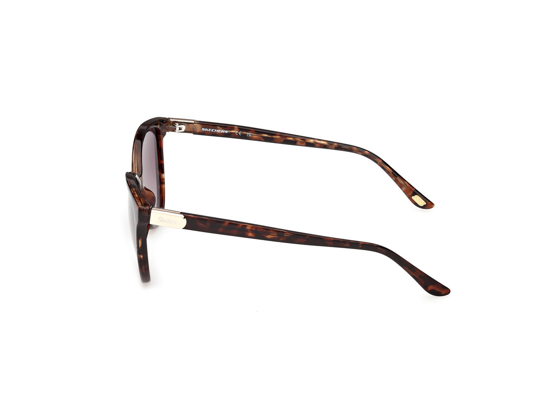 Occhiali da sole skechers se00173 47h marron round femenino taglia 56mm - Vista dettagliata