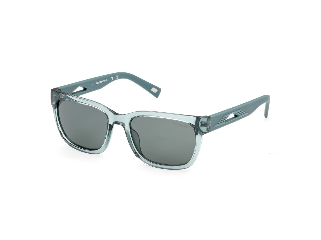 Occhiali da sole skechers se00313 93n verde square unisex taglia 54mm - Vista principale