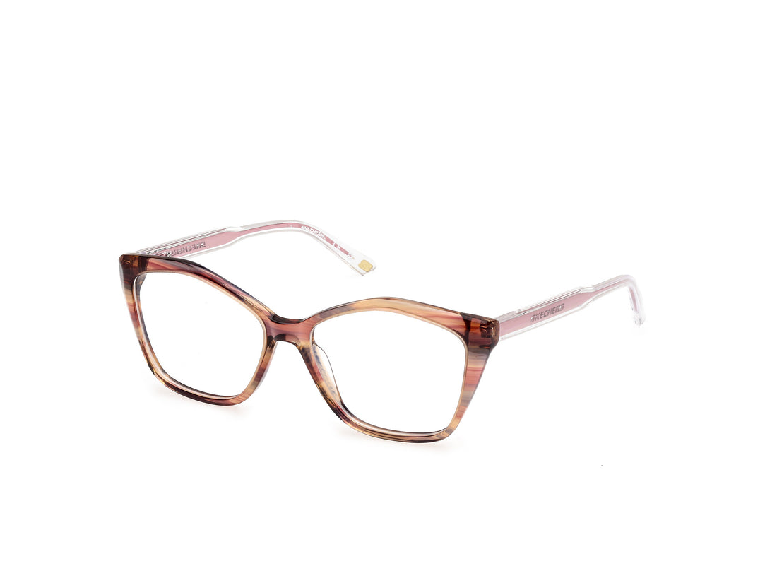 Occhiali da vista skechers se50062 074 rosa cat eye femenino taglia 54mm - Vista principale