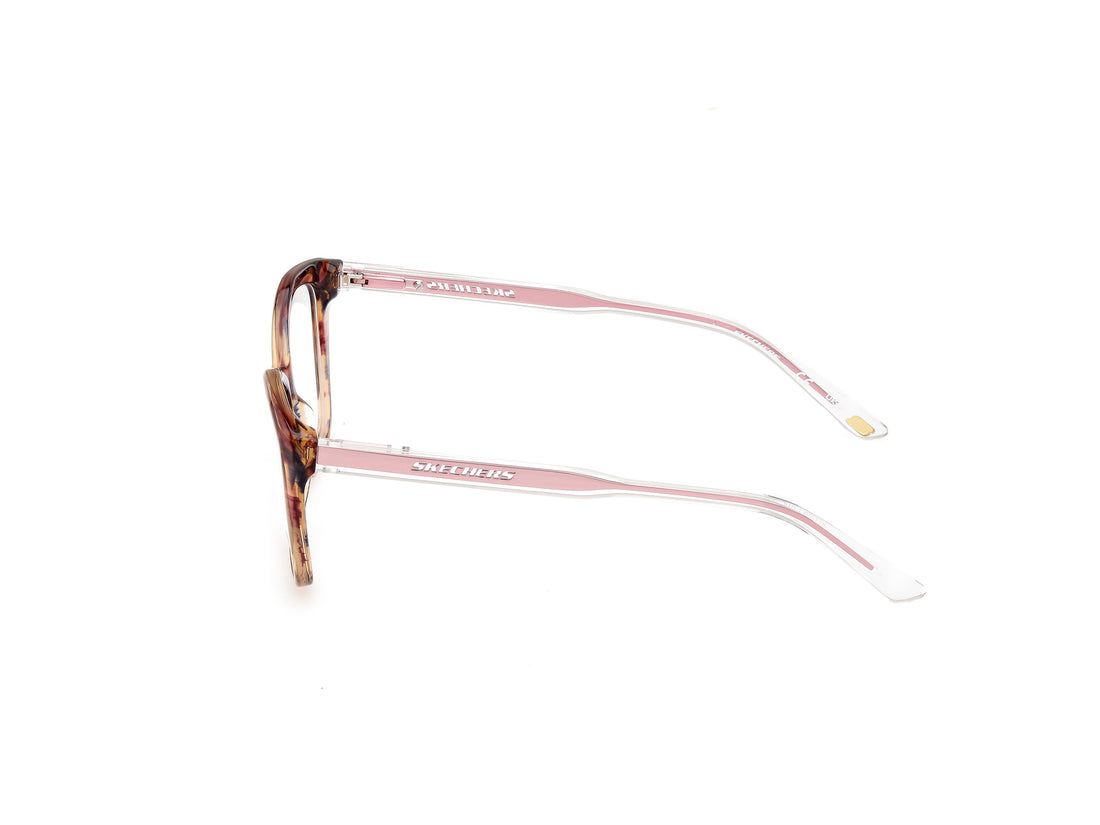 Occhiali da vista skechers se50062 074 rosa cat eye femenino taglia 54mm - Vista dettagliata