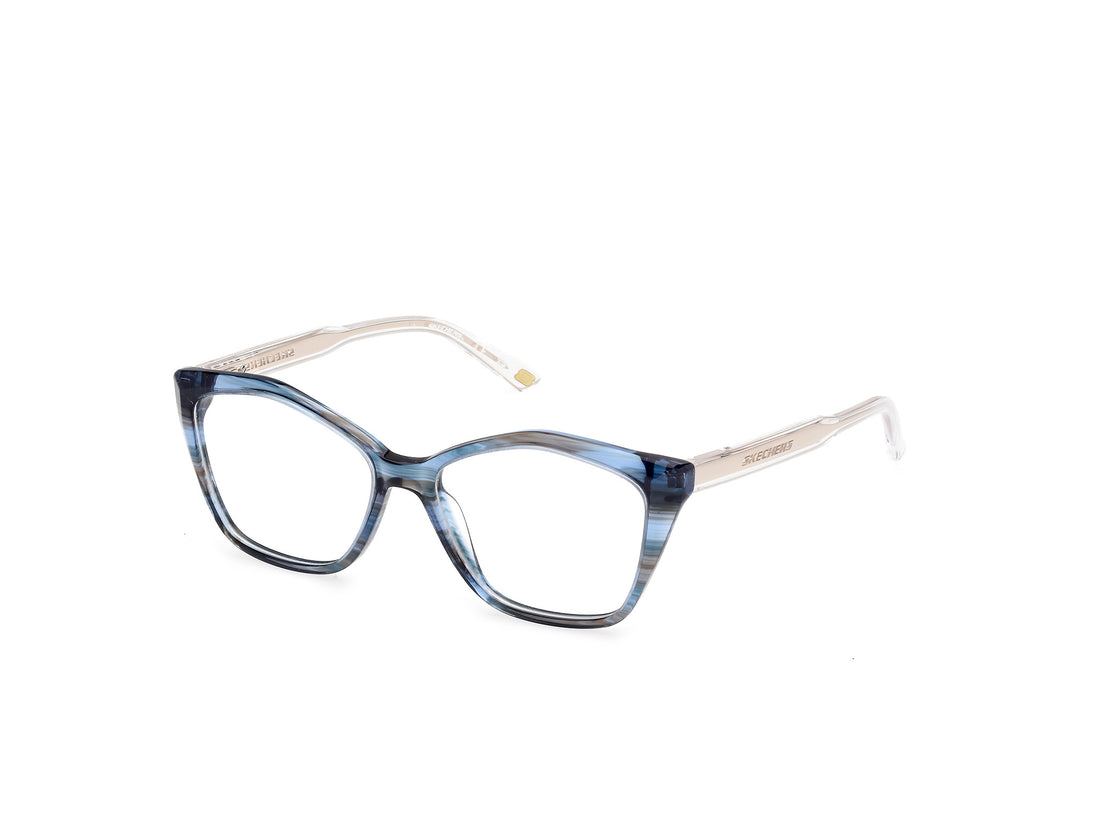 Occhiali da vista skechers se50062 087 azul cat eye femenino taglia 54mm - Vista principale