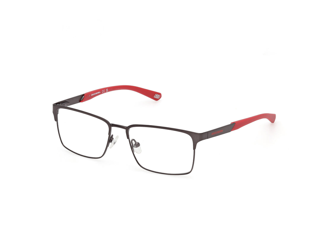 Brillen skechers se50065 009 plateado rectangular masculino größe 53mm - Hauptansicht