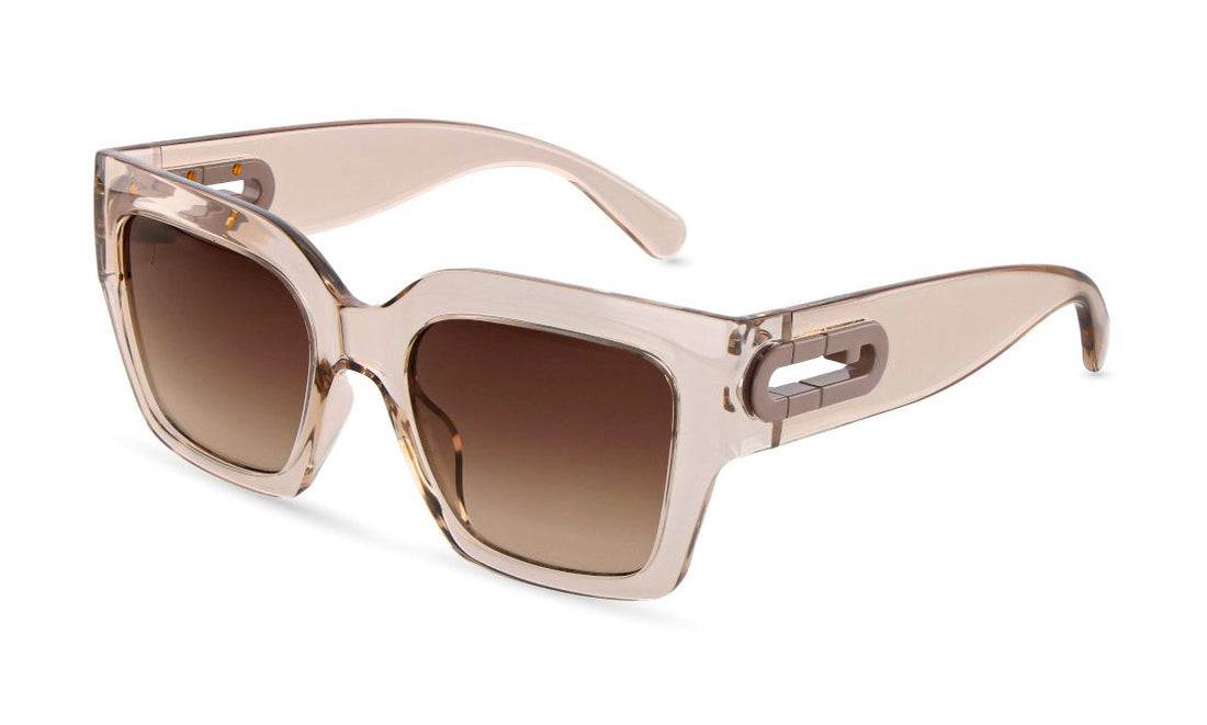 Zonnebrillen furla sfub08 07t1 beige geometric femenino maat 53mm - Hoofdaanzicht