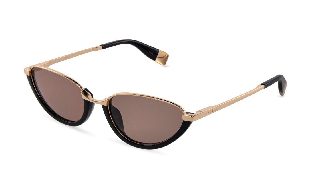 Zonnebrillen furla sfub16 0300 dorado cat eye femenino maat 57mm - Hoofdaanzicht