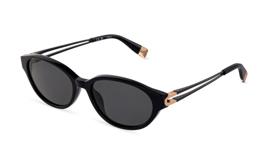 Zonnebrillen furla sfub31 0700 negro oval femenino maat 55mm - Hoofdaanzicht