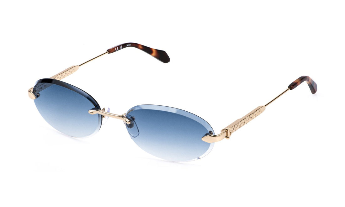 Óculos de sol just cavalli sjc155 0300 dorado oval unisex tamanho 58mm - Vista de detalhe